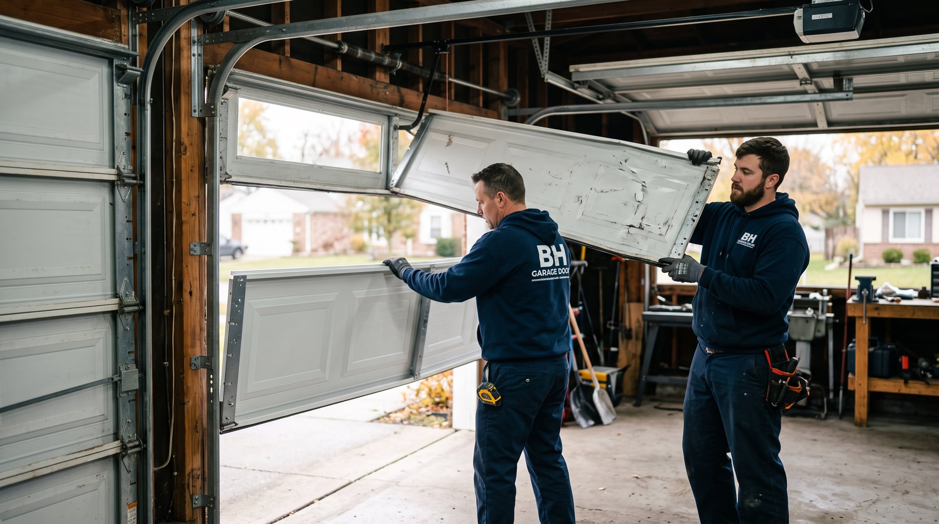 Garage door panel replacement — BH Garage Door Metro Detroit, Metro Detroit, MI