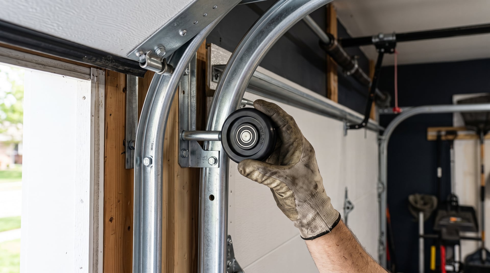 Quiet nylon roller replacement — BH Garage Door Metro Detroit, Metro Detroit, MI