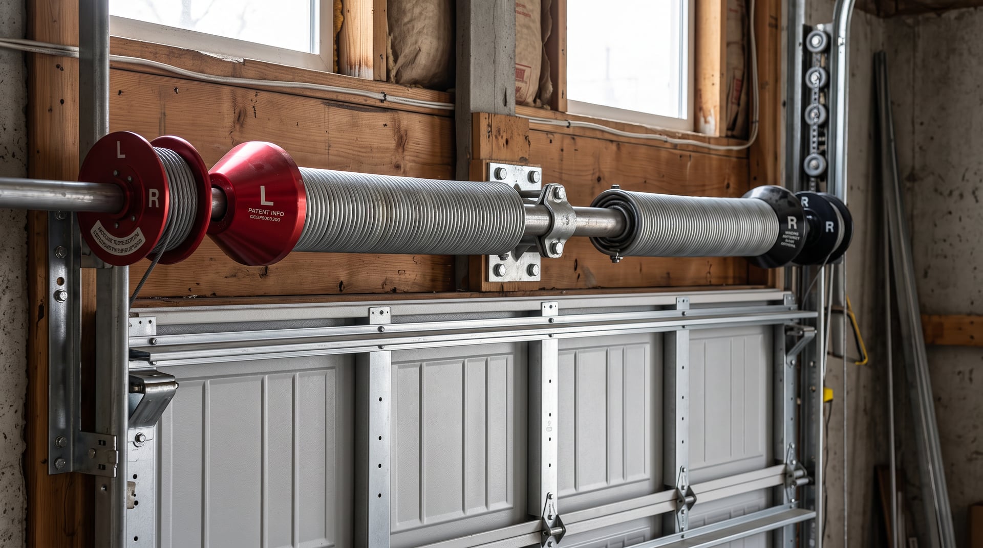 New torsion springs on shaft — BH Garage Door Metro Detroit, Metro Detroit, MI